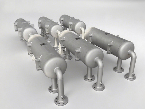 溶剂恢复系统螺旋伤口冷凝器