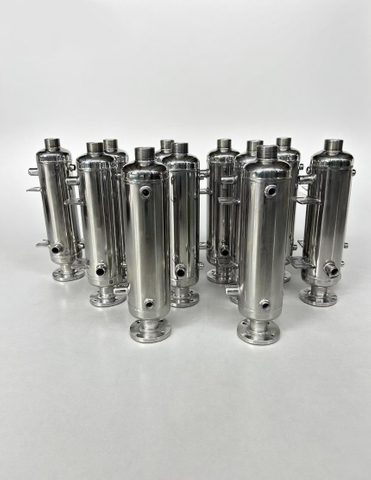 工业不锈钢螺旋管热交换器，使用寿命长，环保设计，适用于水/蒸汽加热