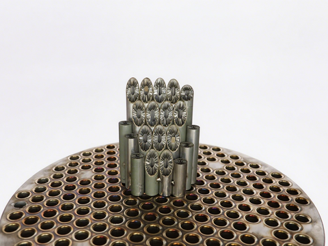 可定制不锈钢内肋管换热器，采用 3D 钎焊技术 5 倍翅片比 江工品牌